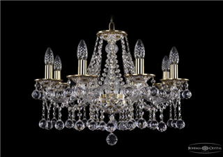 фото Люстра Bohemia Ivele Crystal 1613/8/200/GW/Balls