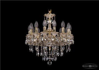 фото Люстра Bohemia Ivele Crystal 1707/14/125/B/GW