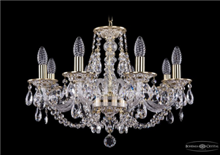 фото Люстра Bohemia Ivele Crystal 1606/8/195/GW