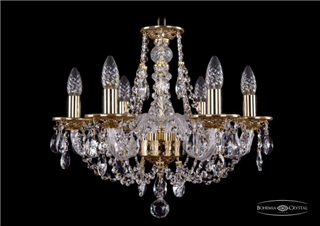 фото Люстра Bohemia Ivele Crystal 1606/6/160/G