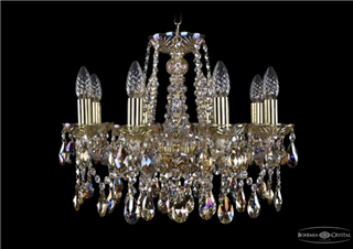 фото Люстра Bohemia Ivele Crystal 1413/8/165/G/M701