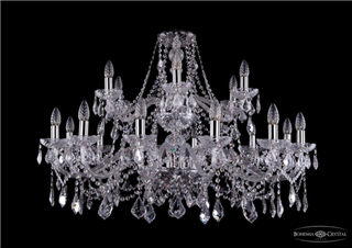 фото Люстра Bohemia Ivele Crystal 1413/12+6/360-85/2d/Ni/Leafs