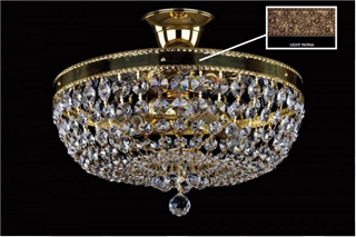 фото Люстра ArtGlass GERTA DIA 350 LIGHT PATINA SP