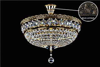 Люстра ArtGlass MARLENE II. BRASS ANTIQUE SP