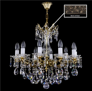 фото Люстра ArtGlass KATHERINE VIII. BRASS ANTIQUE CE
