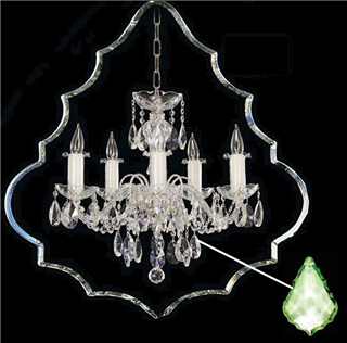 Люстра Elite Bohemia L 104/5/02-5 Green