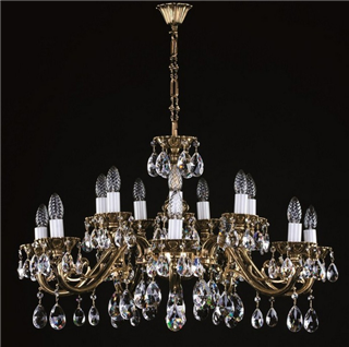 Люстра ArtGlass VIKTORIE BRASS ANTIQUE CE фото