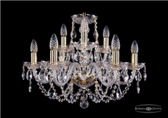фото Люстра Bohemia Ivele Crystal 1406/6+3/195/G