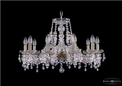 фото Люстра Bohemia Ivele Crystal 1410/10/240/Pa/V0300
