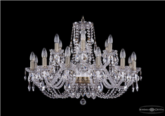 фото Люстра Bohemia Ivele Crystal 1406/12+6/300/Pa