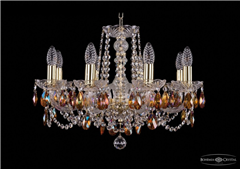 фото Люстра Bohemia Ivele Crystal 1402/8/195/G/K711