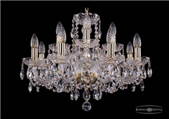 фото Люстра Bohemia Ivele Crystal 1402/8+4/195/G