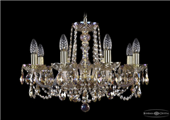 фото Люстра Bohemia Ivele Crystal 1402/8/195/G/M701