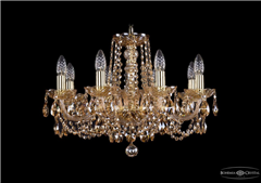 фото Люстра Bohemia Ivele Crystal 1402/8/195/G/M721