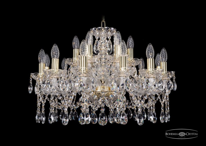 фото Люстра Bohemia Ivele Crystal 1413/12+6/220/G