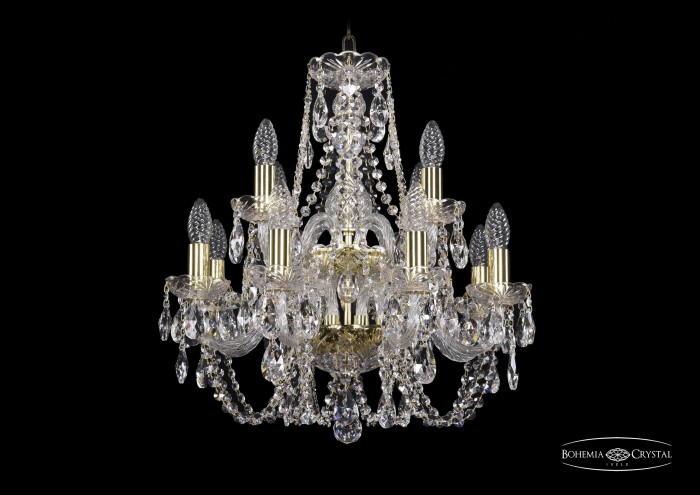 фото Люстра Bohemia Ivele Crystal 1406/8+4/160-55/2d/G