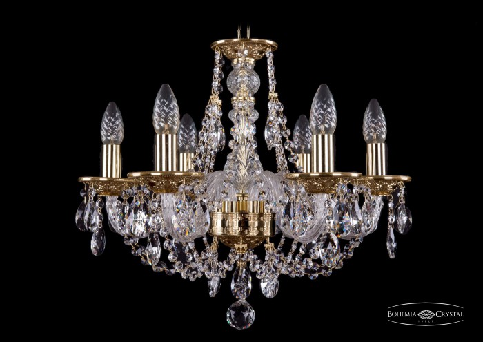 фото Люстра Bohemia Ivele Crystal 1606/6/160/G