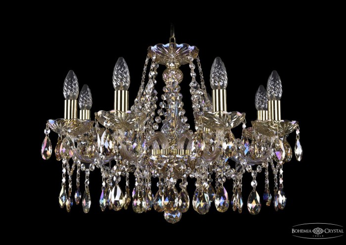 фото Люстра Bohemia Ivele Crystal 1413/8/200/G/M701