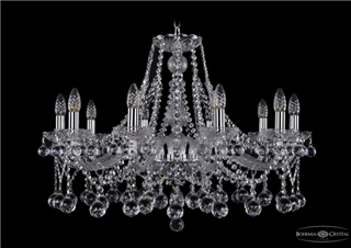 фото Люстра Bohemia Ivele Crystal 1413/10/300/Ni/Balls