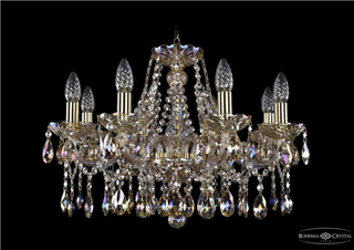 фото Люстра Bohemia Ivele Crystal 1413/8/200/G/M701